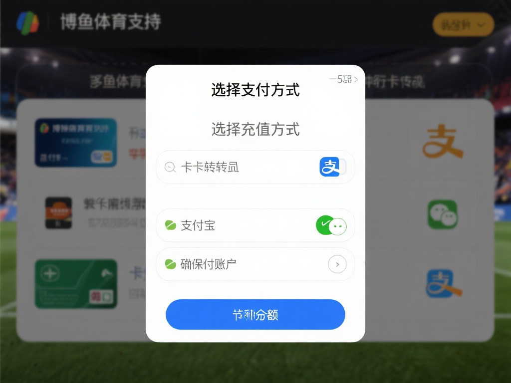 选择支付方式：博鱼体育支持多种充值方式，包括银行卡
