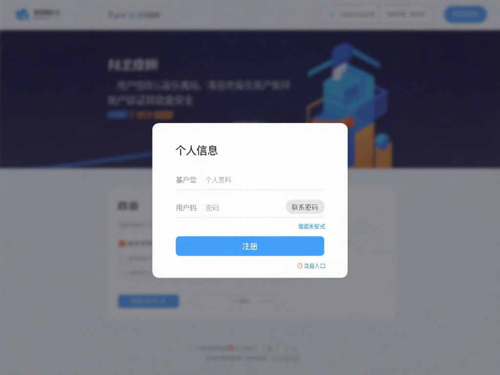 填写个人信息：在首页找到注册入口，点击后进入信息填